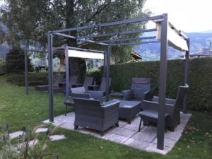 Outdoor garden seating in Switzerland